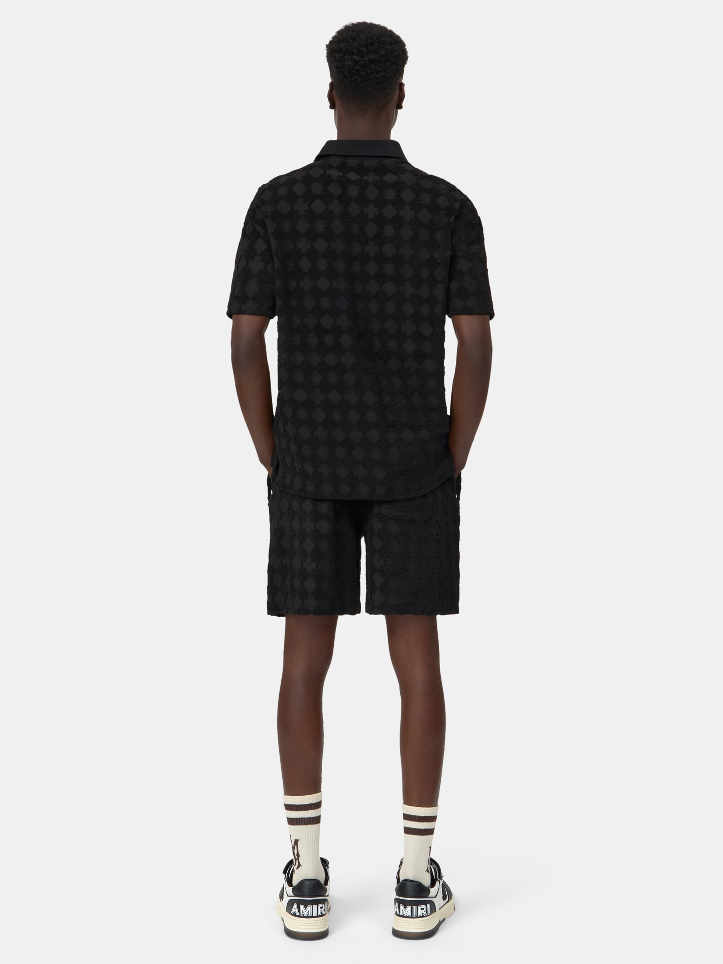 MA QUAD TOWELING POLO - Black - AMIRI