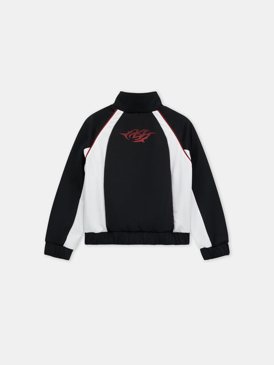 KIDS - KIDS' SPORT TRACK JACKET - Black - AMIRI
