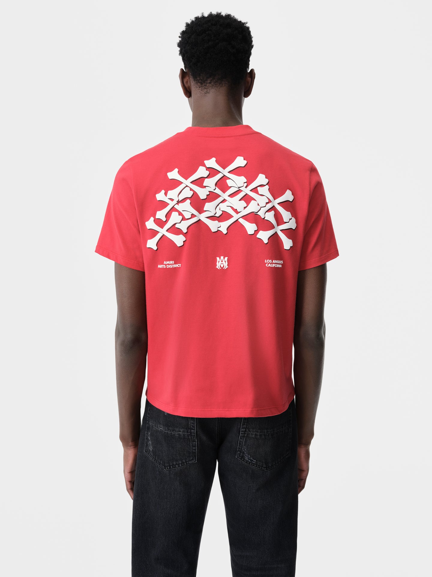 BONES STACKED TEE - Red