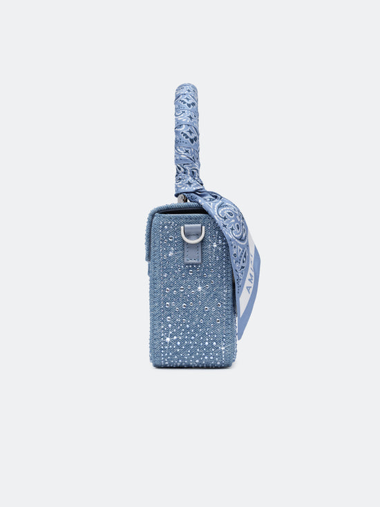 WOMEN - CRYSTAL DENIM MICRO MA BAG - True Blue