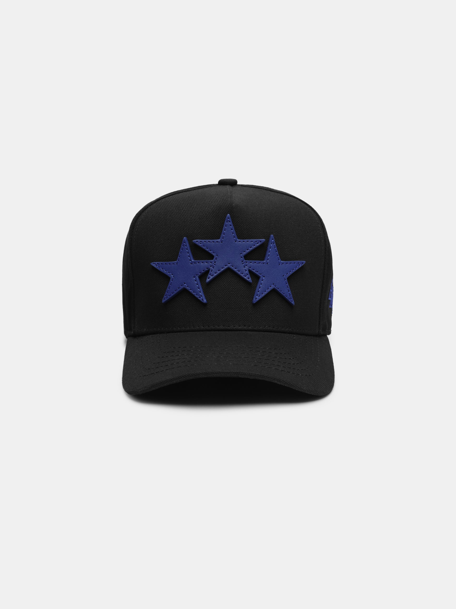 Product THREE STAR STAGGERED AMIRI FULL CANVAS HAT - Black Blue featured image