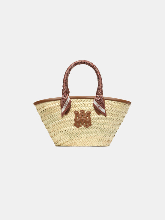 WOMEN - WOMEN'S MA RAFFIA MICRO TOTE - Brown - AMIRI
