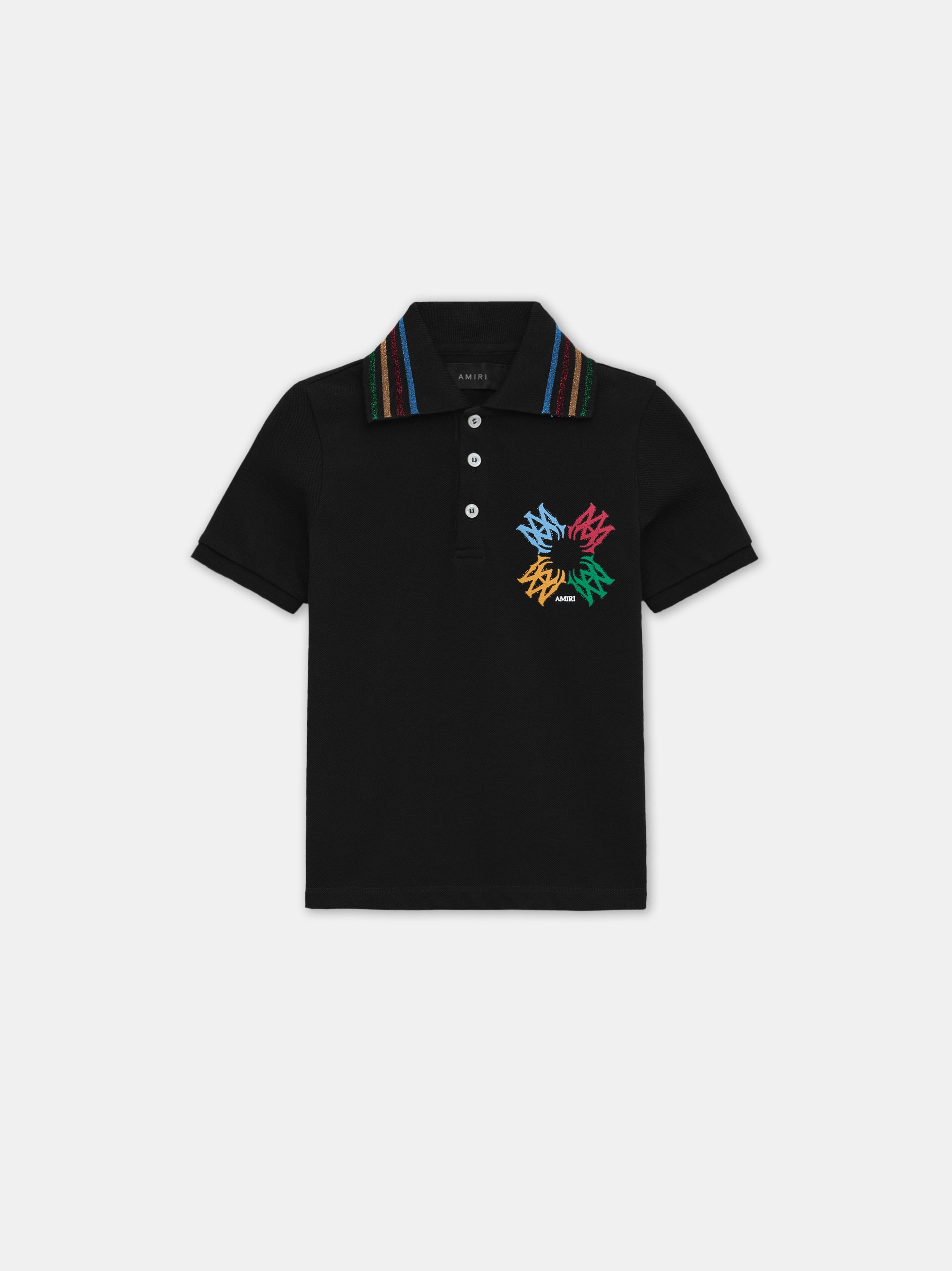 Product KIDS - KIDS' MA QUAD SCRIBBLE POLO - Black featured image