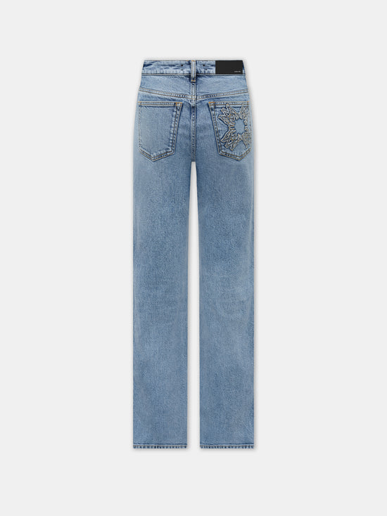 WOMEN - WOMEN'S MA QUAD PATCH SLIM JEAN - Stone Indigo