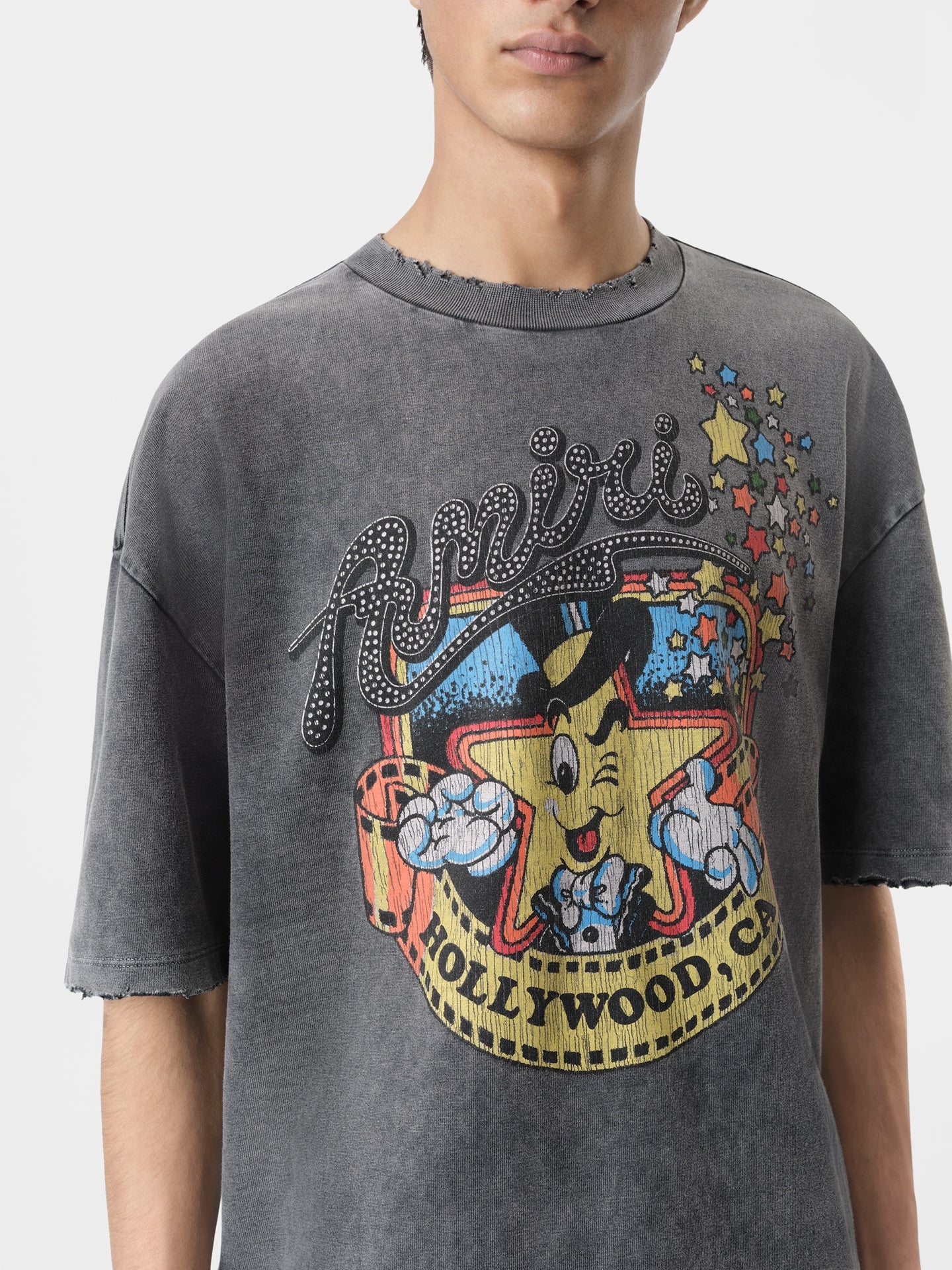 MR. HOLLYWOOD OVERSIZED TEE - Black