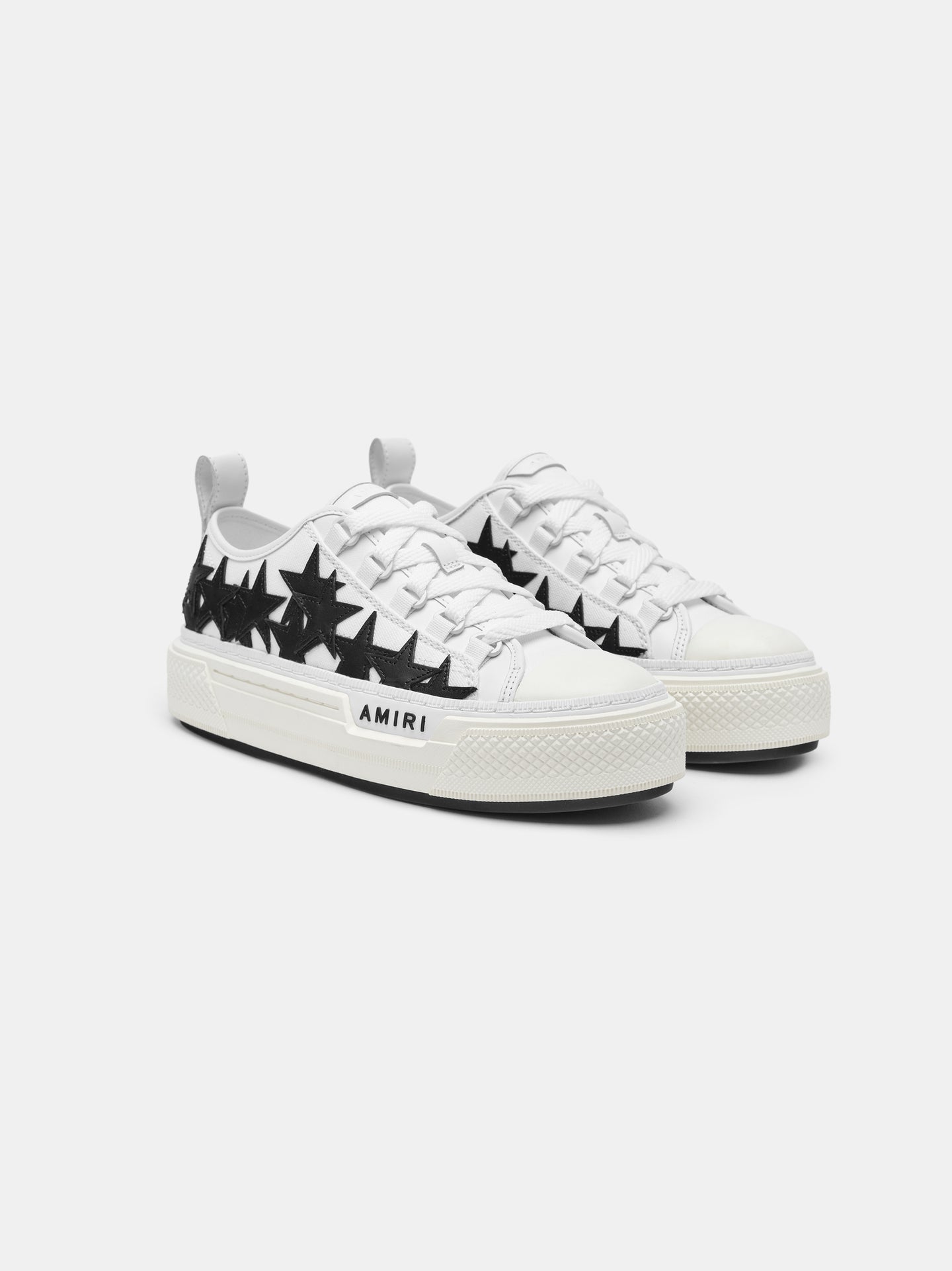 AMIRI Women's Stars Court Low in White Black