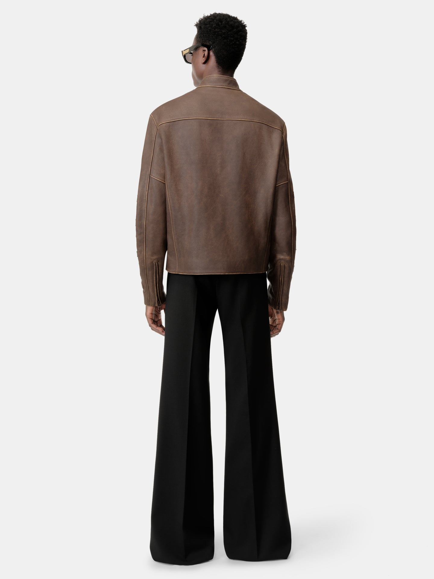 AMIRI PATCH RACER JACKET - Walnut Brown - AMIRI