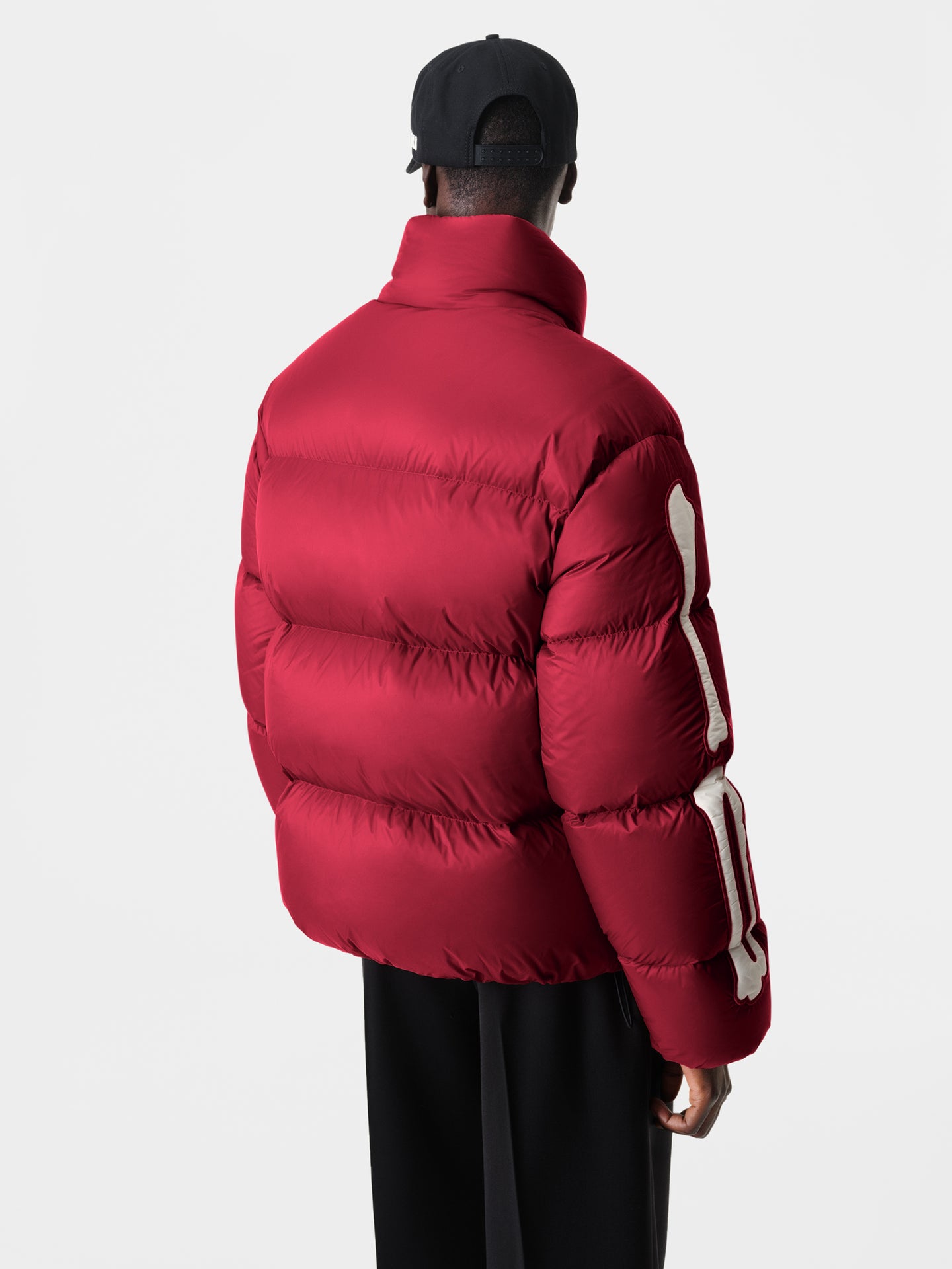 BONES DOWN JACKET - Deep Red