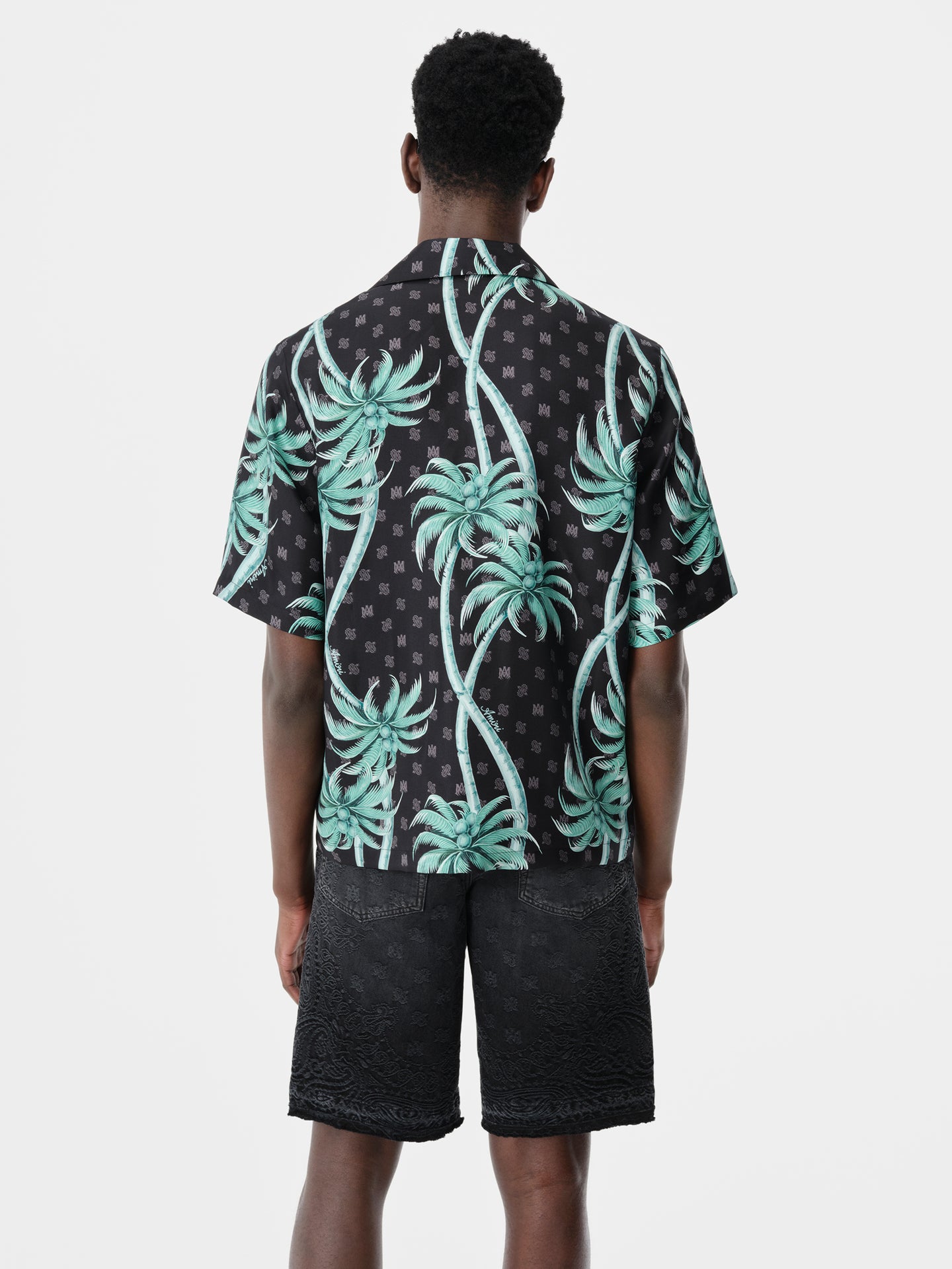 PALM BOWLING SHIRT - Black