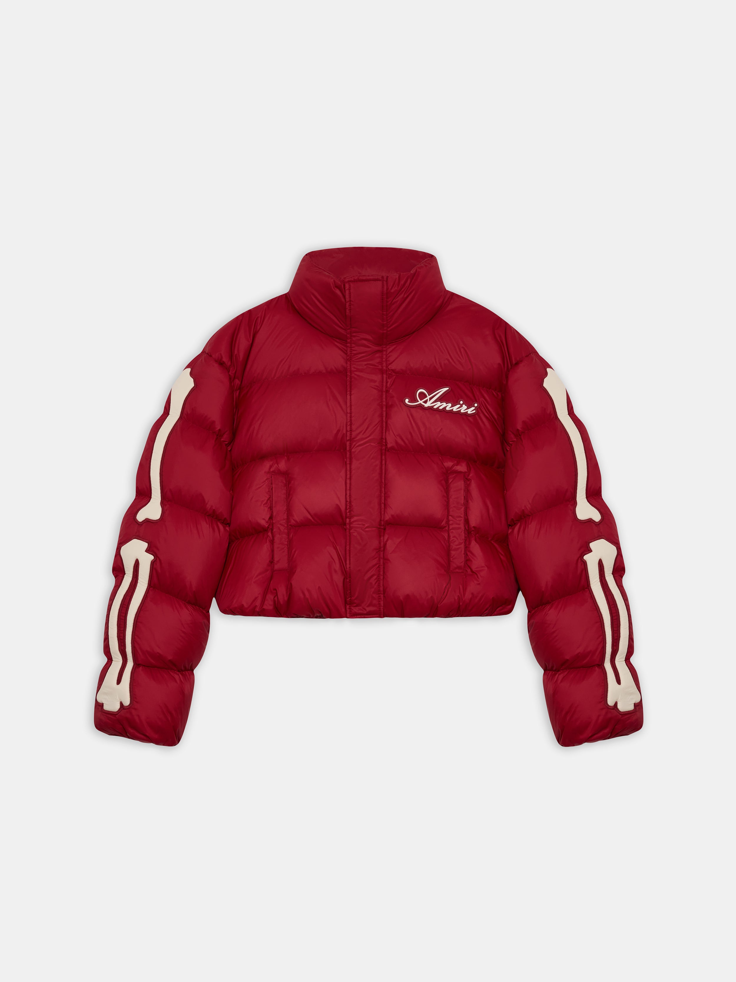 Product WOMEN - WOMEN'S BONES CROPPED DOWN JACKET - Deep Red featured image