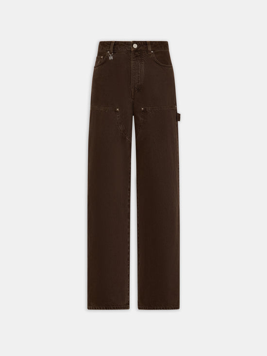 WOMEN - WOMEN'S FADED CARPENTER JEAN - Dark Brown - AMIRI