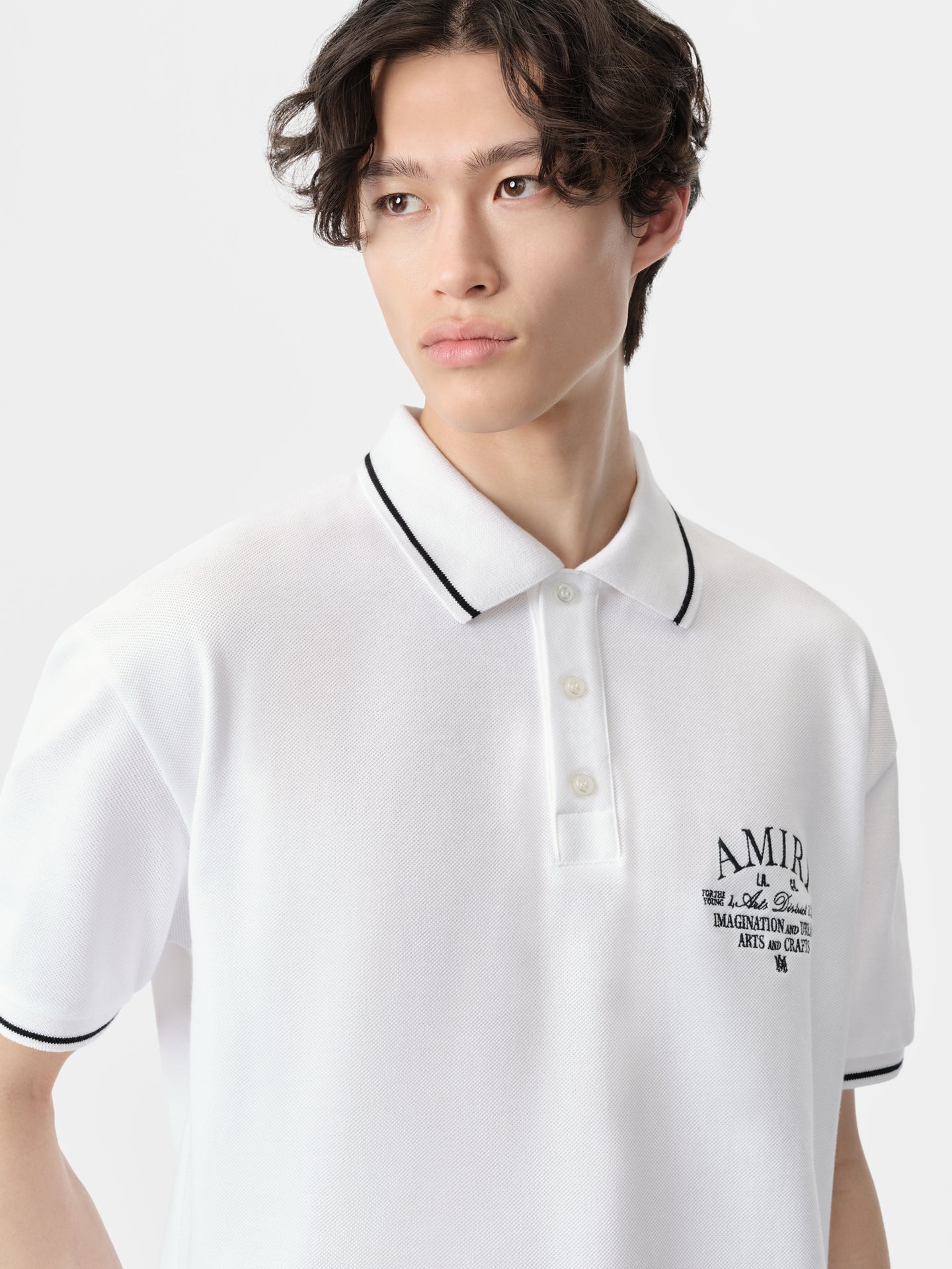 AMIRI ARTS DISTRICT POLO - White