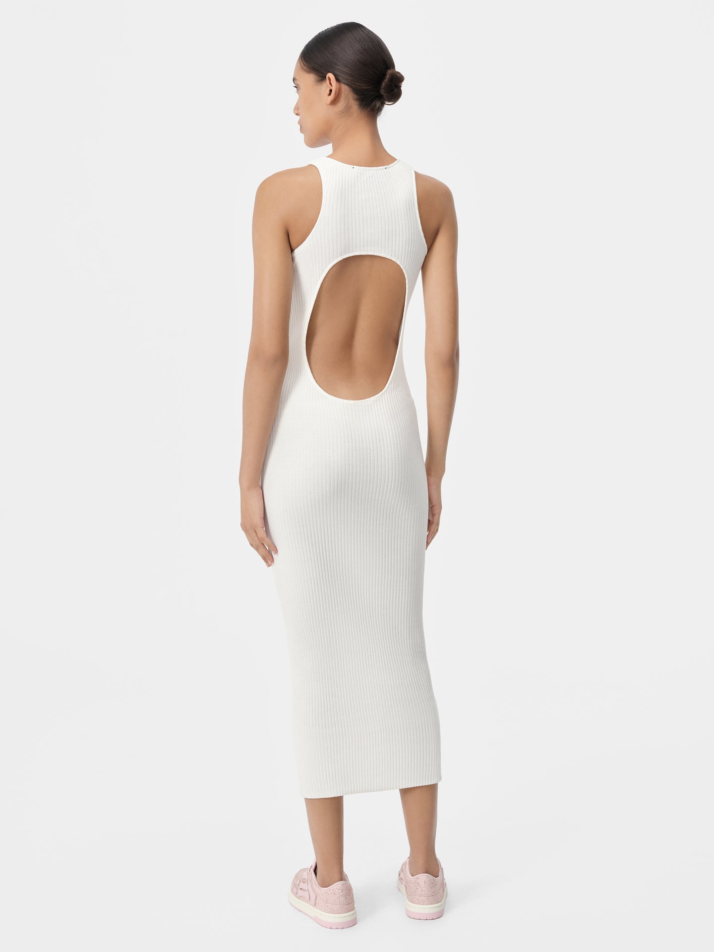 WOMEN - WOMEN'S AMIRI STACKED MAXI DRESS - Alabaster