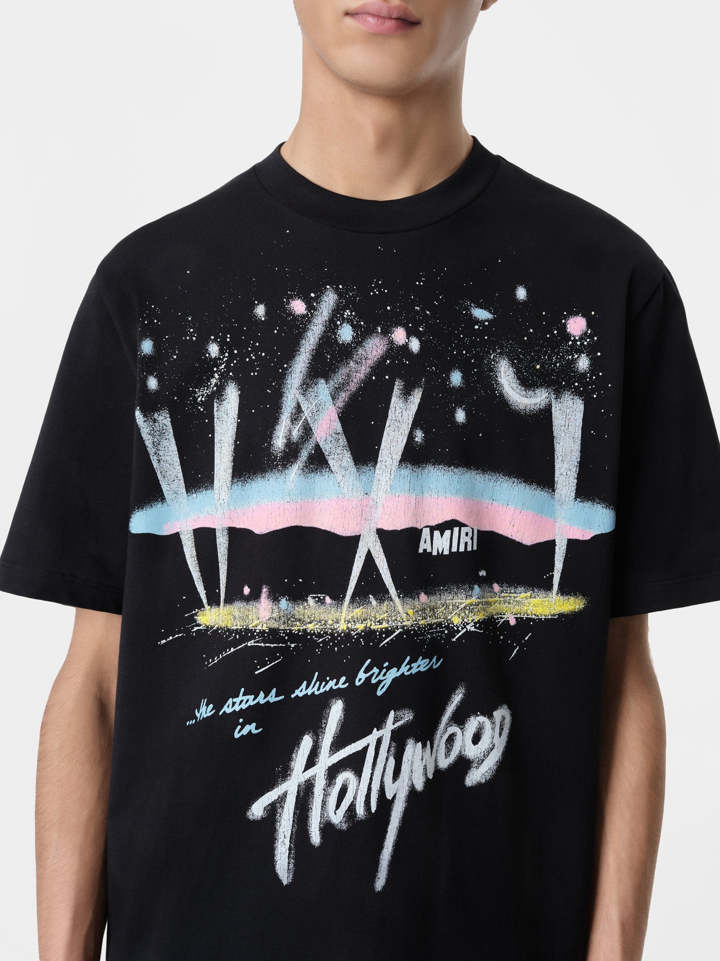 HOLLYWOOD LIGHTS TEE - Black