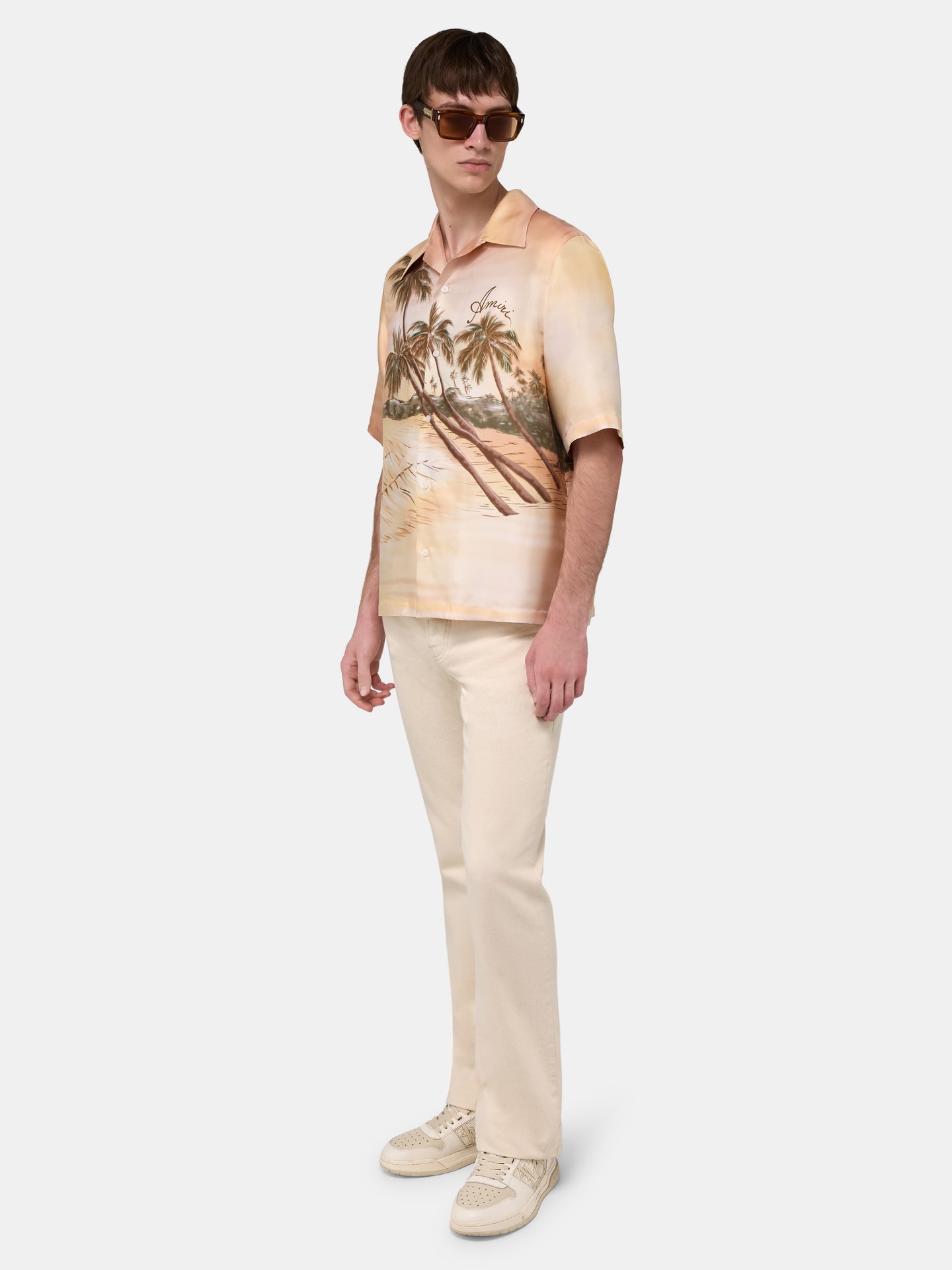 PALMS BOWLING SHIRT - Ivory - AMIRI