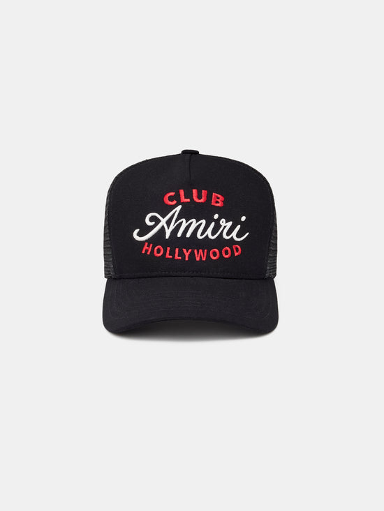 CLUB AMIRI TRUCKER HAT - BLACK - AMIRI