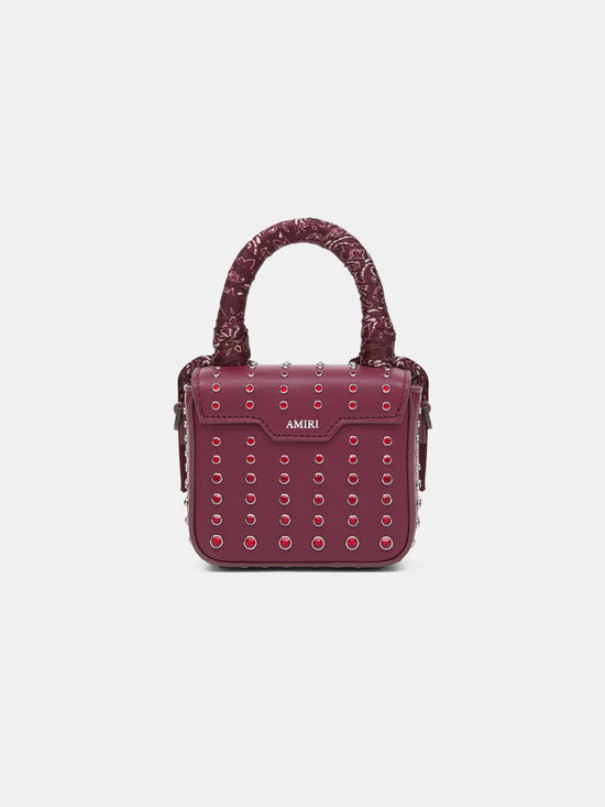 WOMEN - WOMEN'S NANO MA STUD BAG - Aged Port - AMIRI