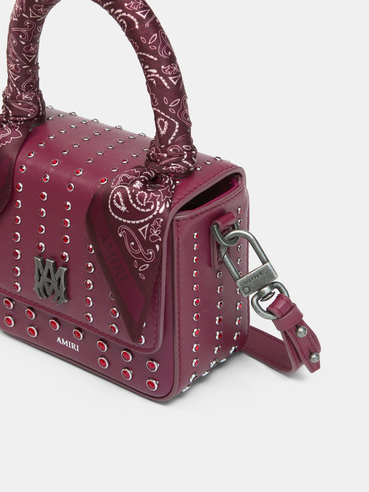 WOMEN - WOMEN'S NANO MA STUD BAG - Aged Port - AMIRI