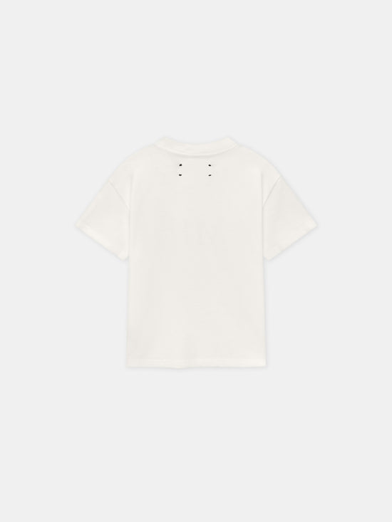 KIDS - KIDS' AMIRI STAGGERED TEE - Ivory - AMIRI