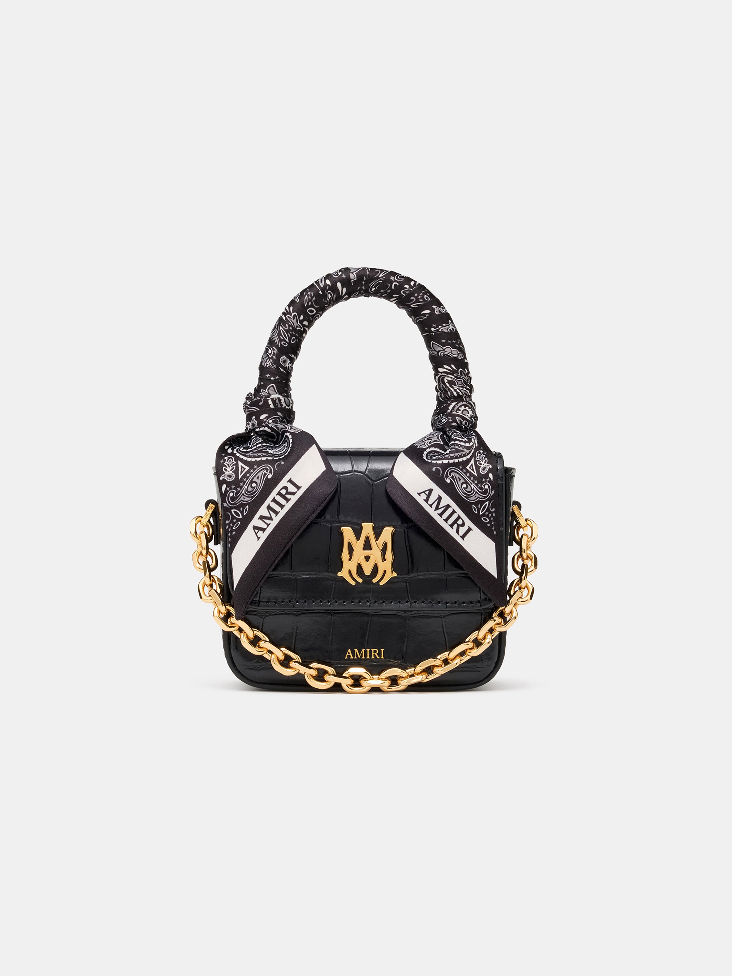 Product WOMEN - WOMEN'S CROC EMOSSED NANO MA BAG - BLACK featured image