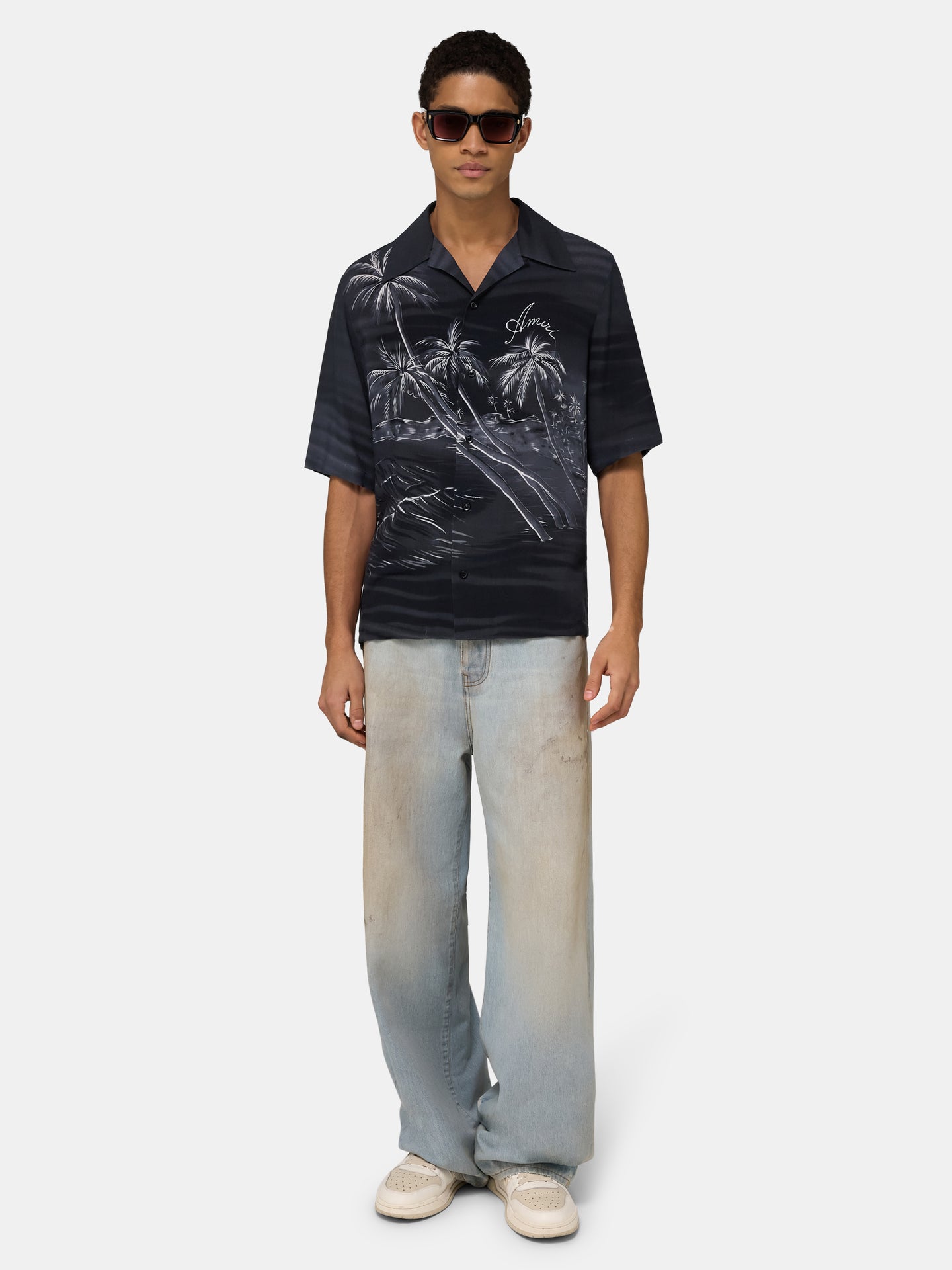 PALMS CAMP SHIRT - Black - AMIRI
