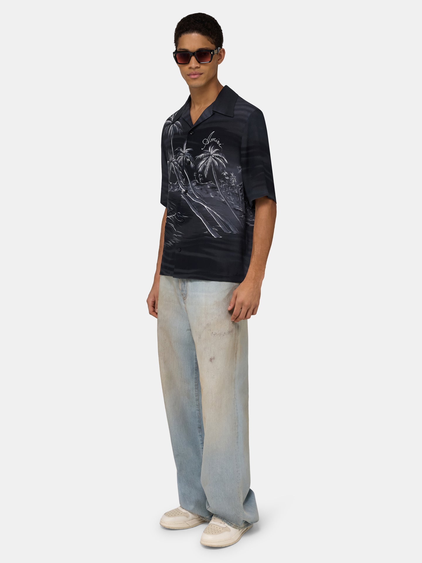 PALMS CAMP SHIRT - Black - AMIRI