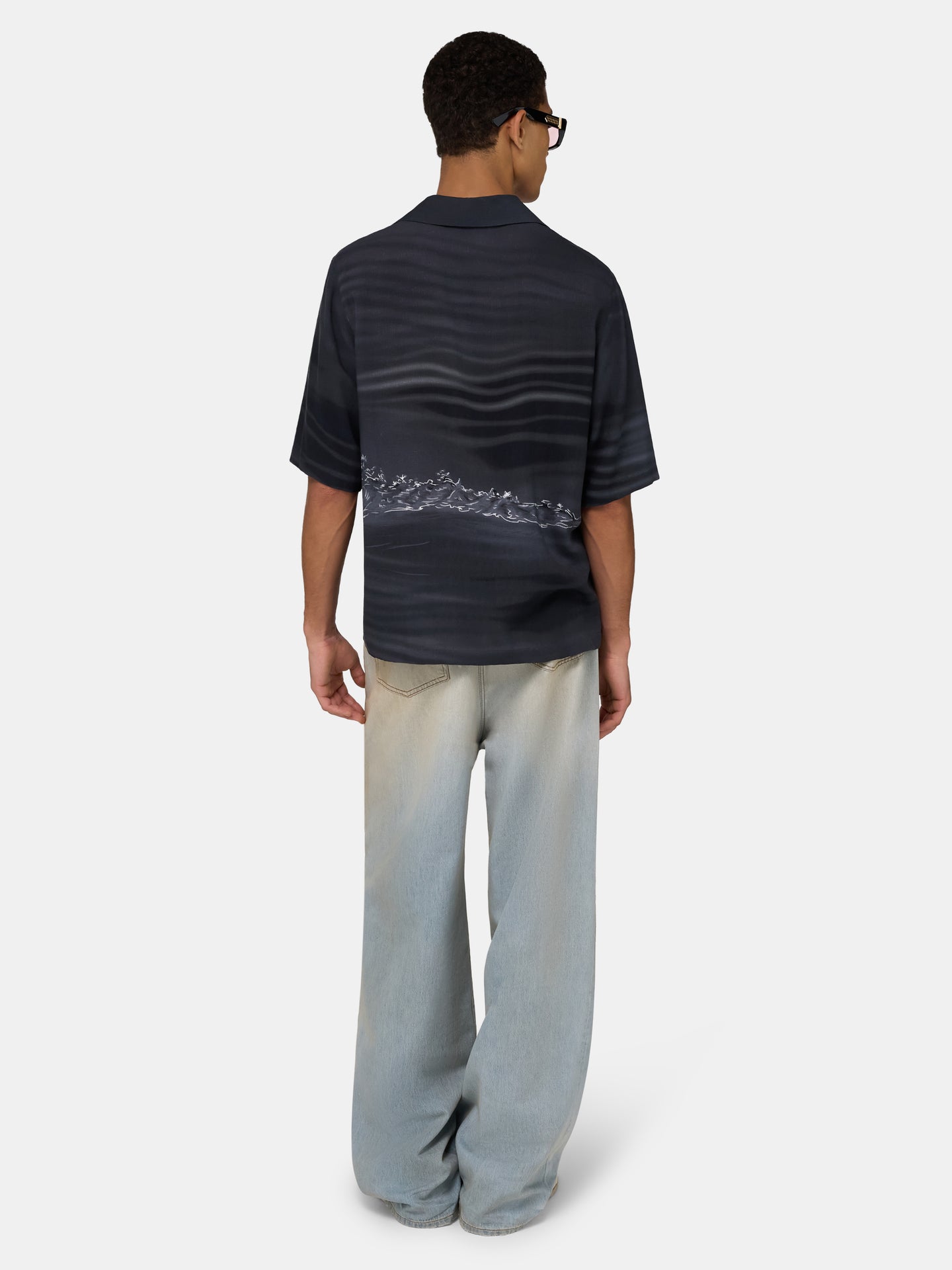 PALMS CAMP SHIRT - Black - AMIRI