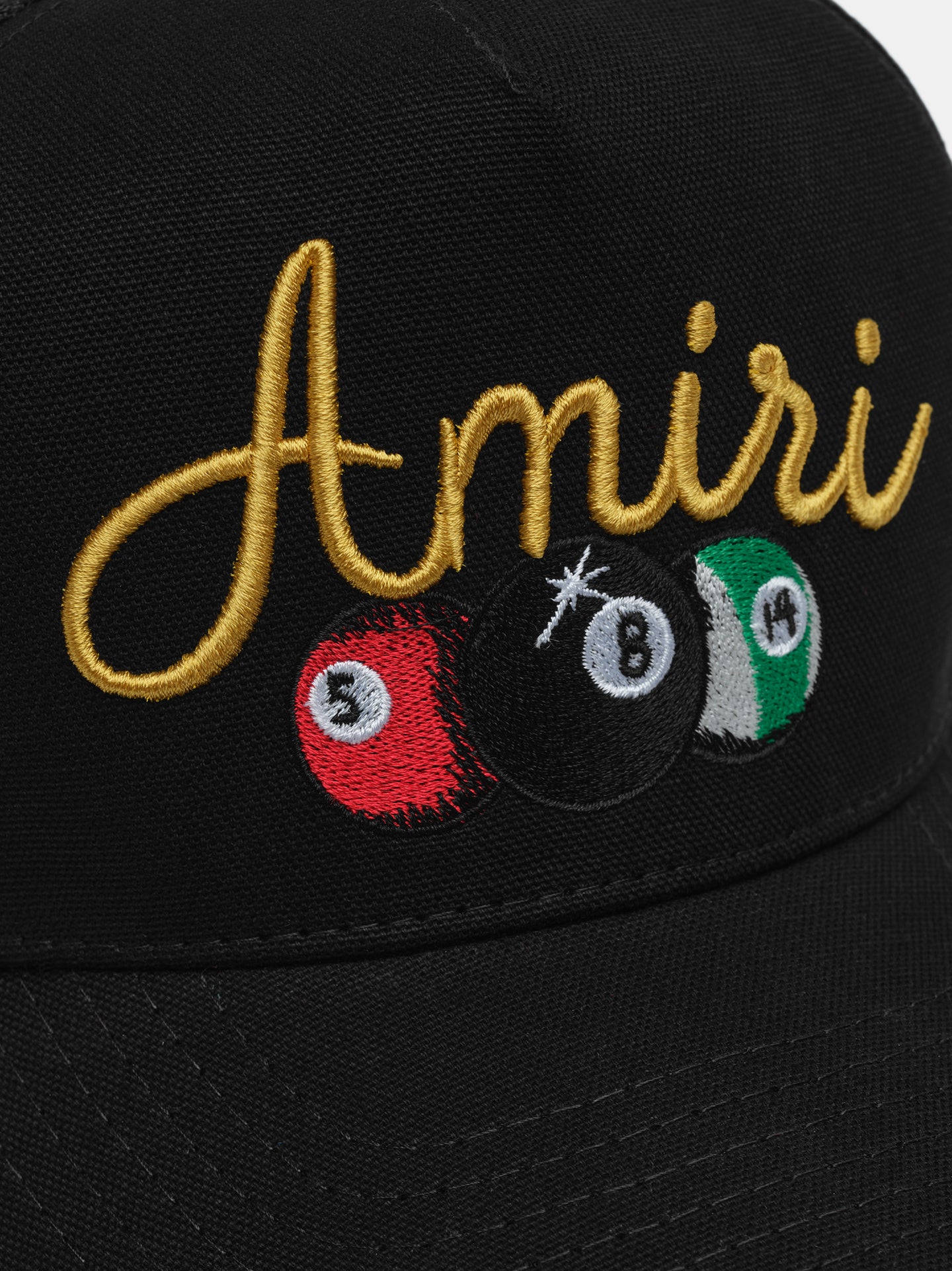 AMIRI BILLIARDS TRUCKER HAT - Black