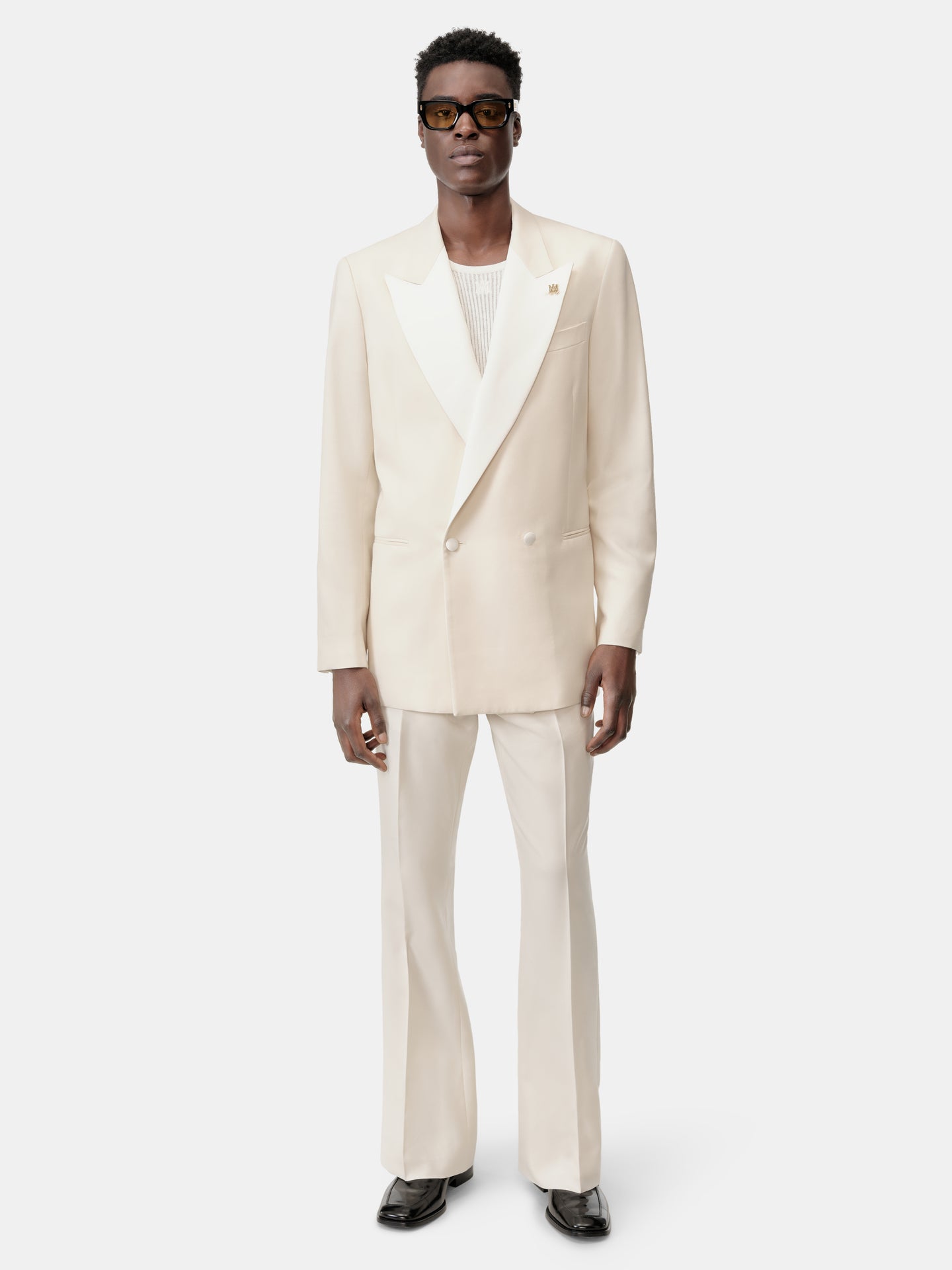 MA DOUBLE-BREASTED BLAZER - Alabaster - AMIRI