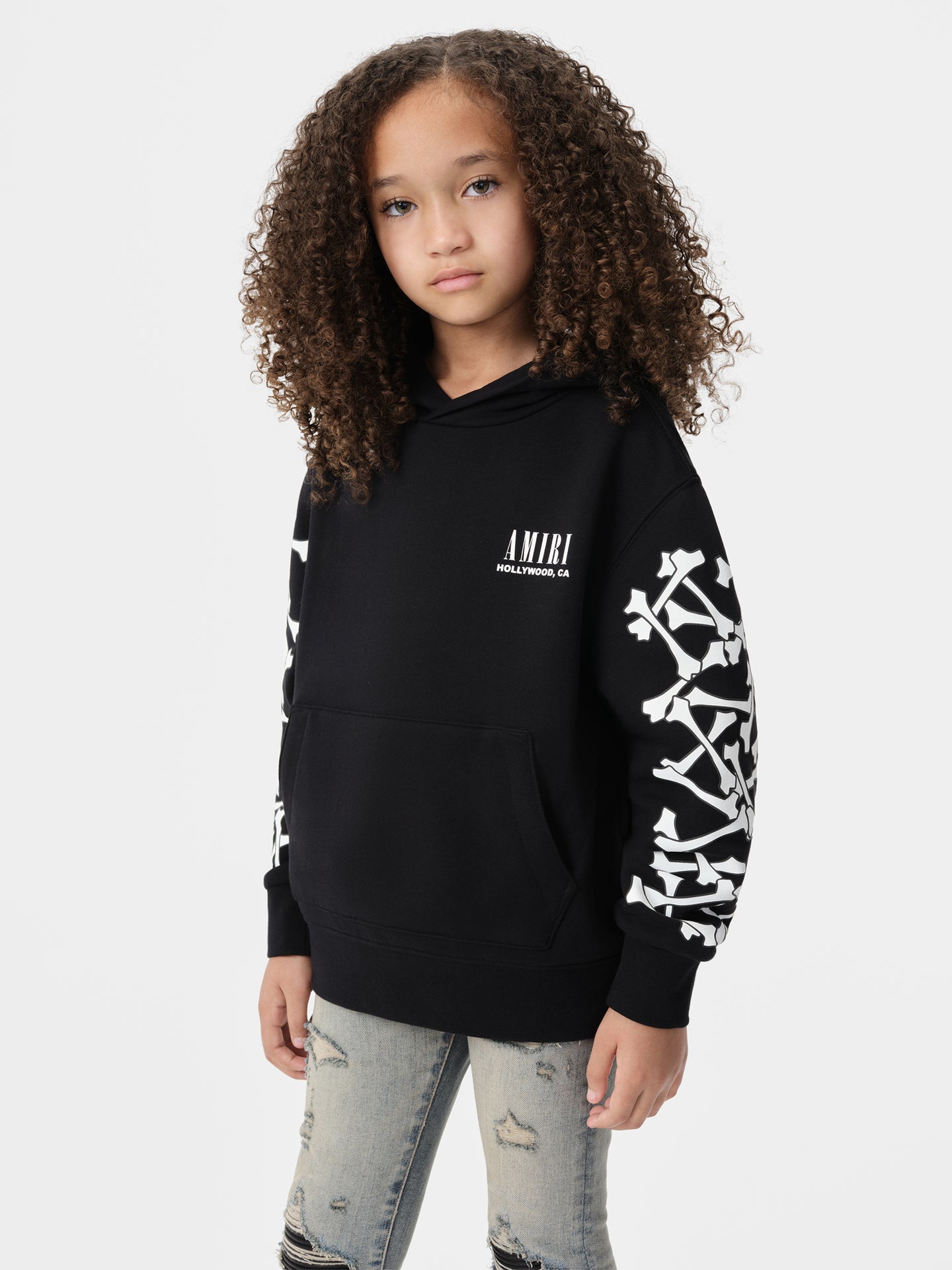 KIDS - KIDS' BONES HOODIE - Black