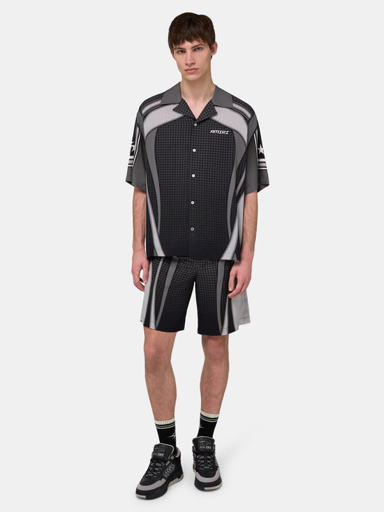 SPORT PANEL OVERSIZED CAMP SHIRT - Black - AMIRI