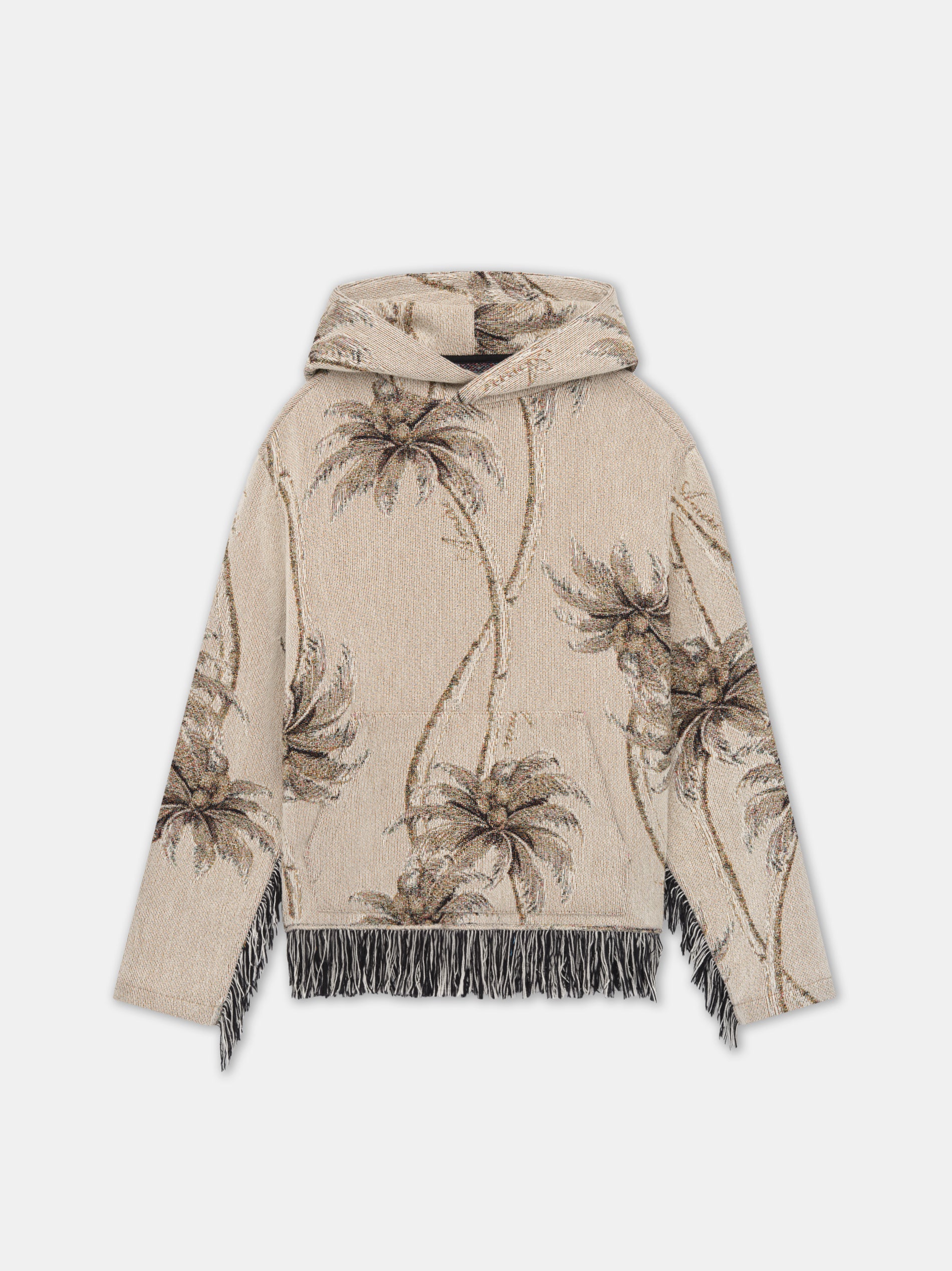 Product TWISTED PALMS TAPESTRY HOODIE - Alabaster featured image