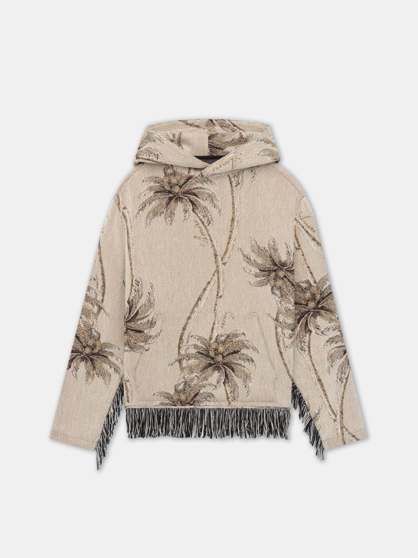 TWISTED PALMS TAPESTRY HOODIE - Alabaster