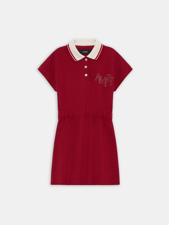KIDS - KIDS' AMIRI STAGGERED TIGER DRESS - Deep Red - AMIRI