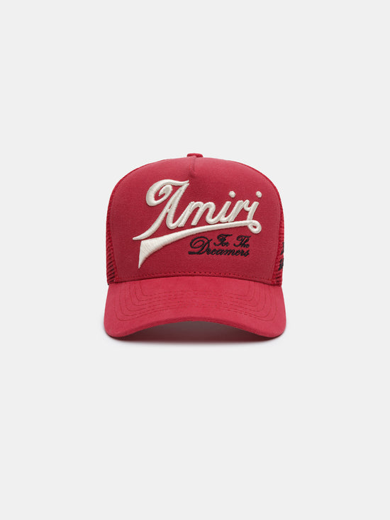 AMIRI GOOD LIFE TRUCKER HAT - Deep Red