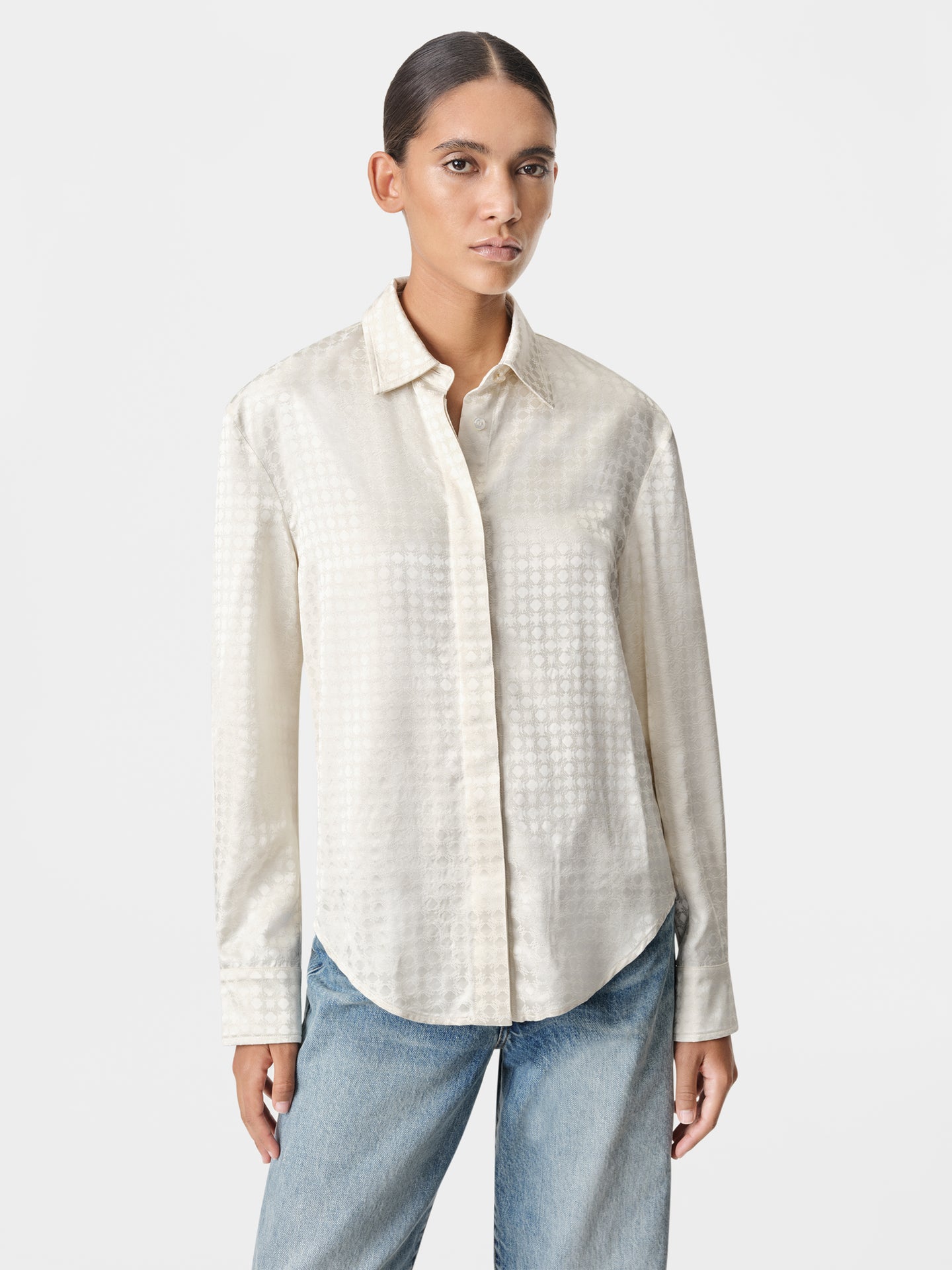 WOMEN - WOMEN'S MA QUAD LONG SLEEVE SHIRT - Alabaster