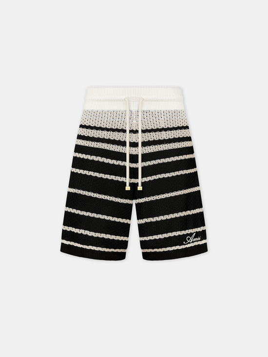 STRIPED SHORT - Black - AMIRI