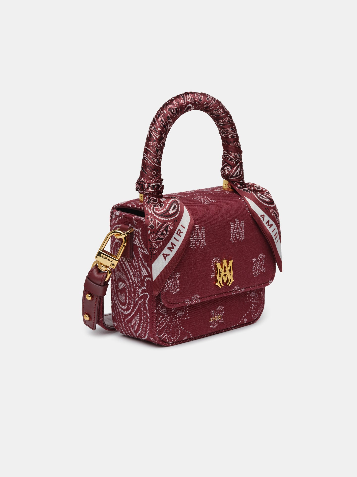 WOMEN - WOMEN'S DENIM BANDANA MICRO MA BAG - Deep Red