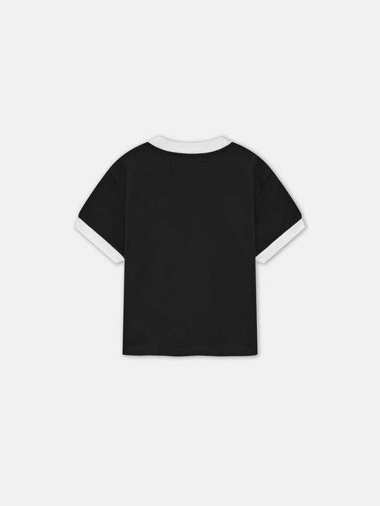 KIDS - KIDS' HOLLYWOOD RINGER TEE - Black - AMIRI