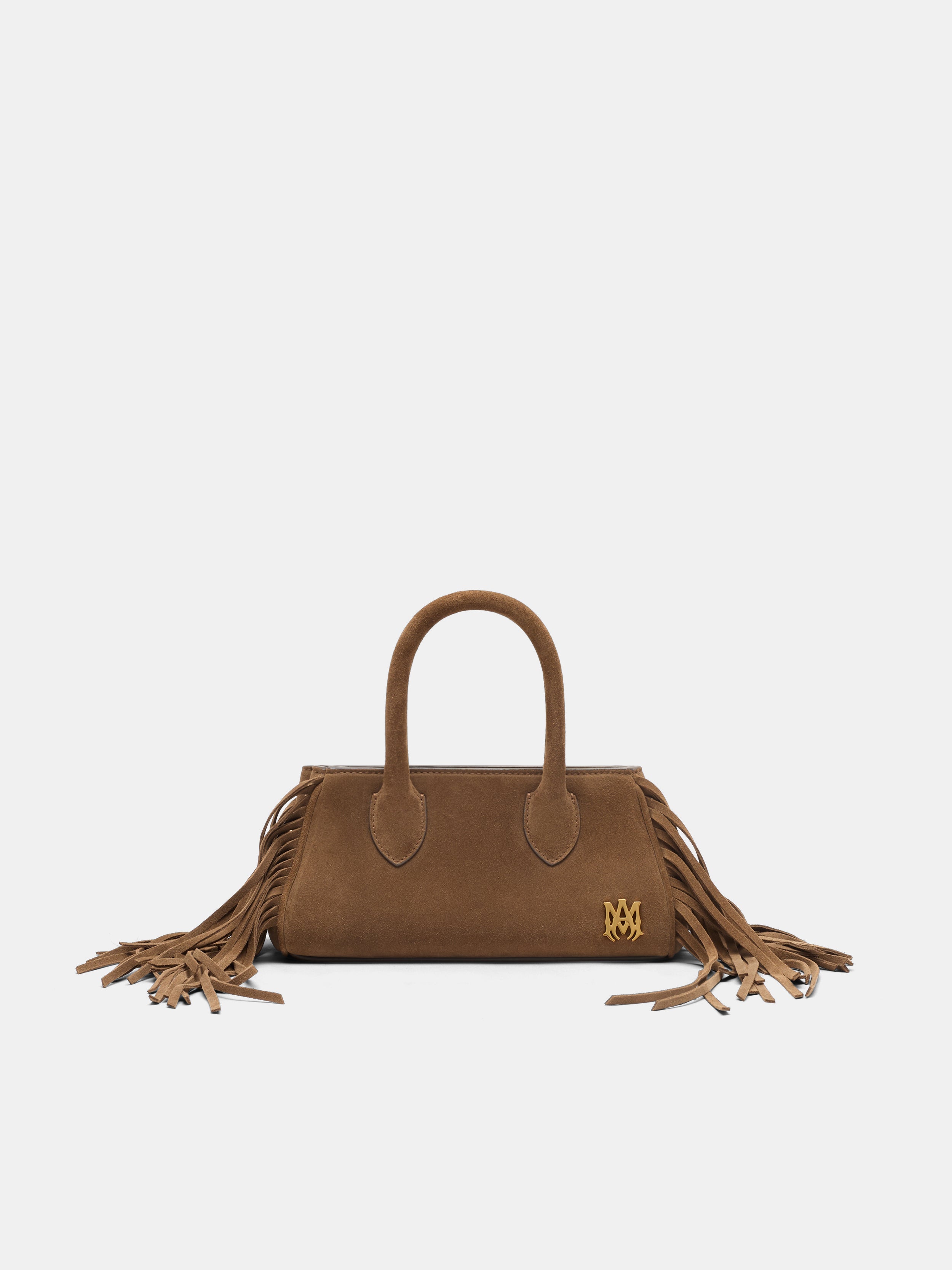 Product WOMEN - WOMEN'S SUEDE FRINGE MICRO HONEY BAG - Brown featured image