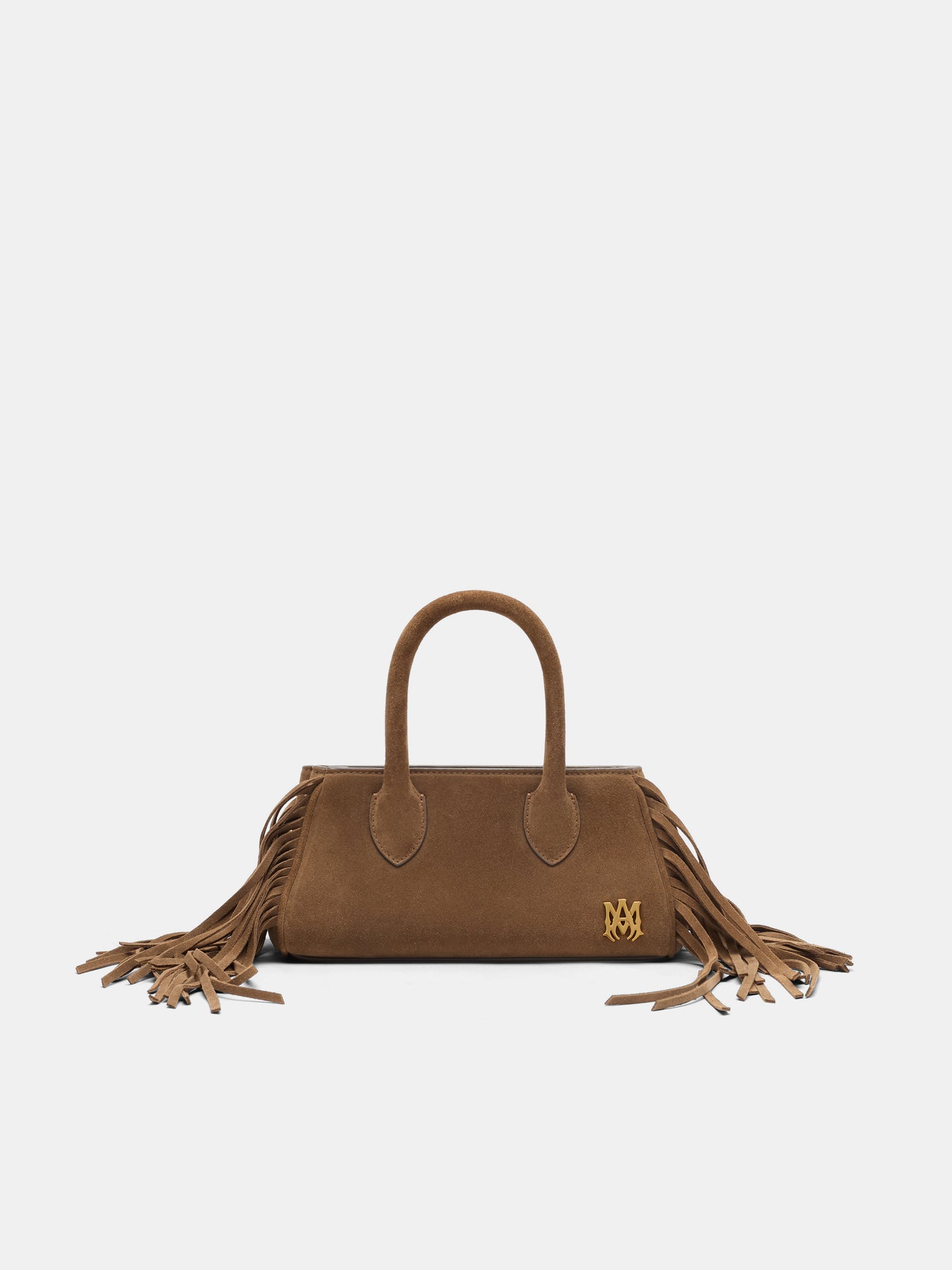 WOMEN - WOMEN'S SUEDE FRINGE MICRO HONEY BAG - Brown - AMIRI