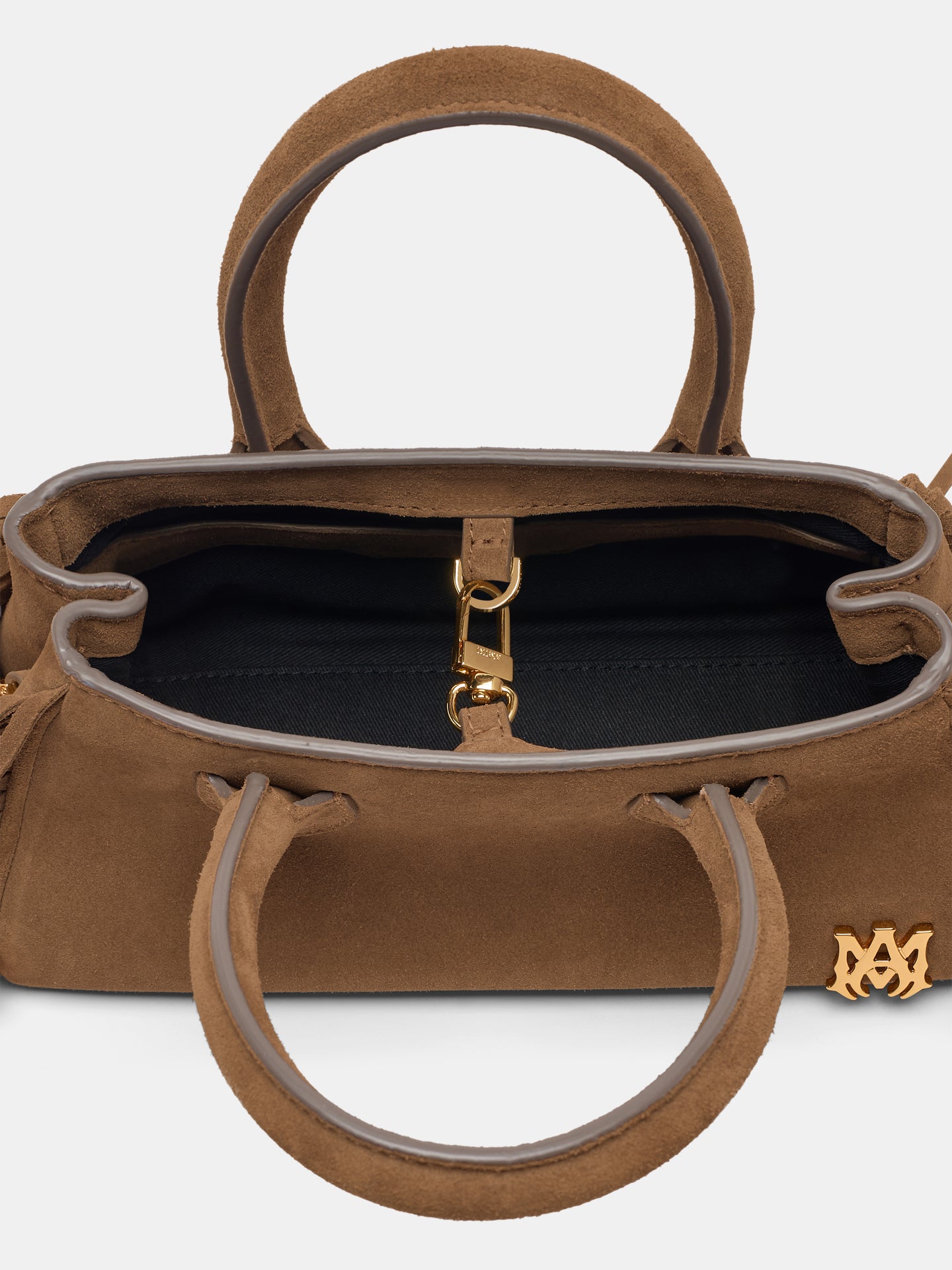 WOMEN - WOMEN'S SUEDE FRINGE MICRO HONEY BAG - Brown - AMIRI