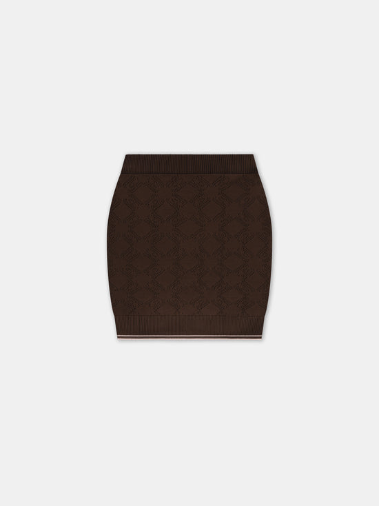 WOMEN - WOMEN'S MA QUAD MINI SKIRT - Brown