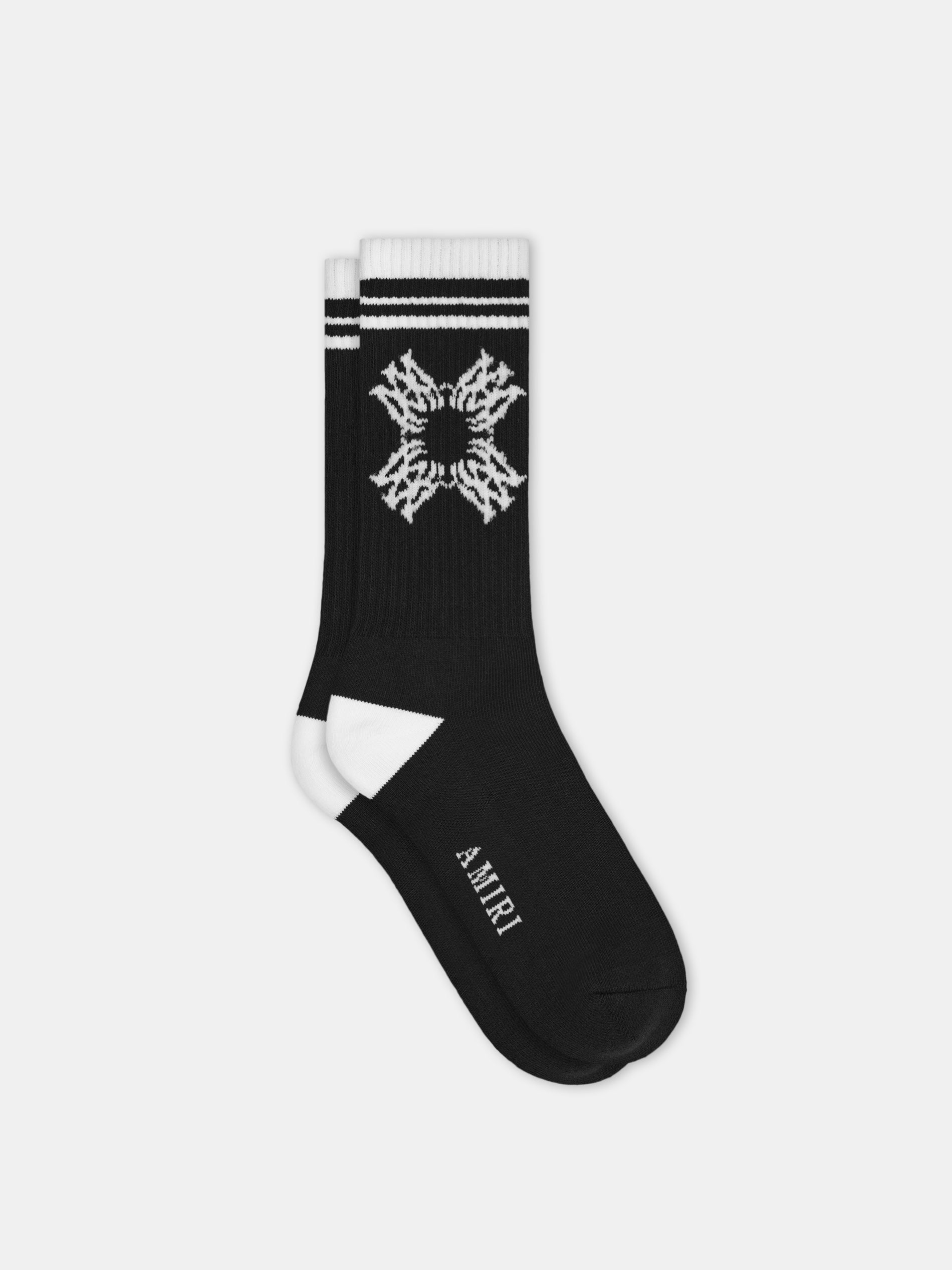 MA QUAD SOCK - Black White – AMIRI
