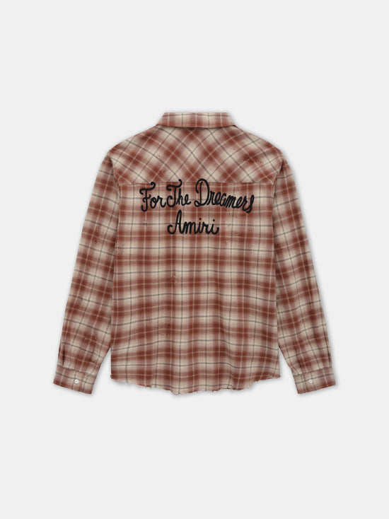 AMIRI SHOTGUN FLANNEL - Chocolate