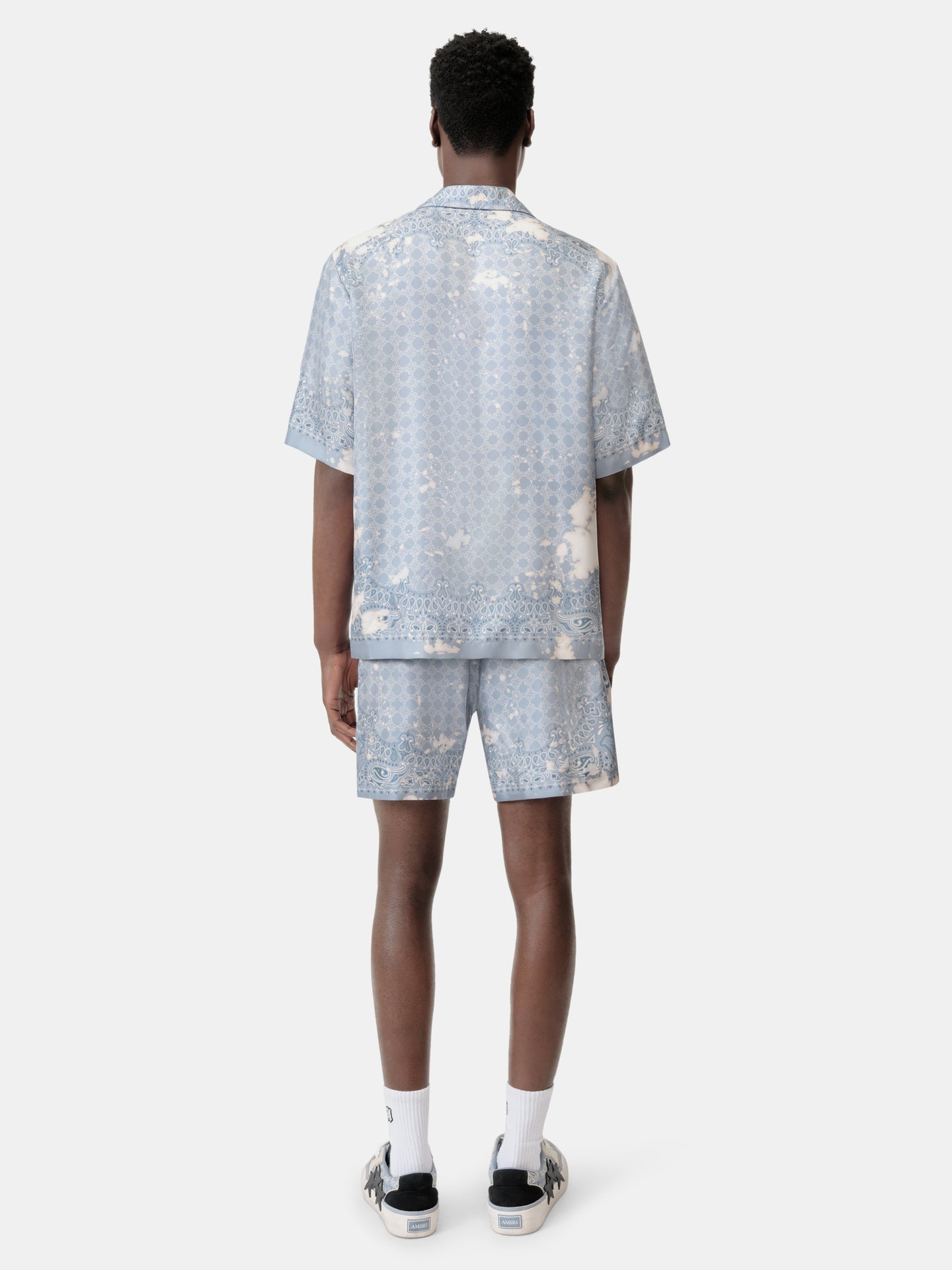 BLEACH BANDANA SHORT - Ashley Blue - AMIRI