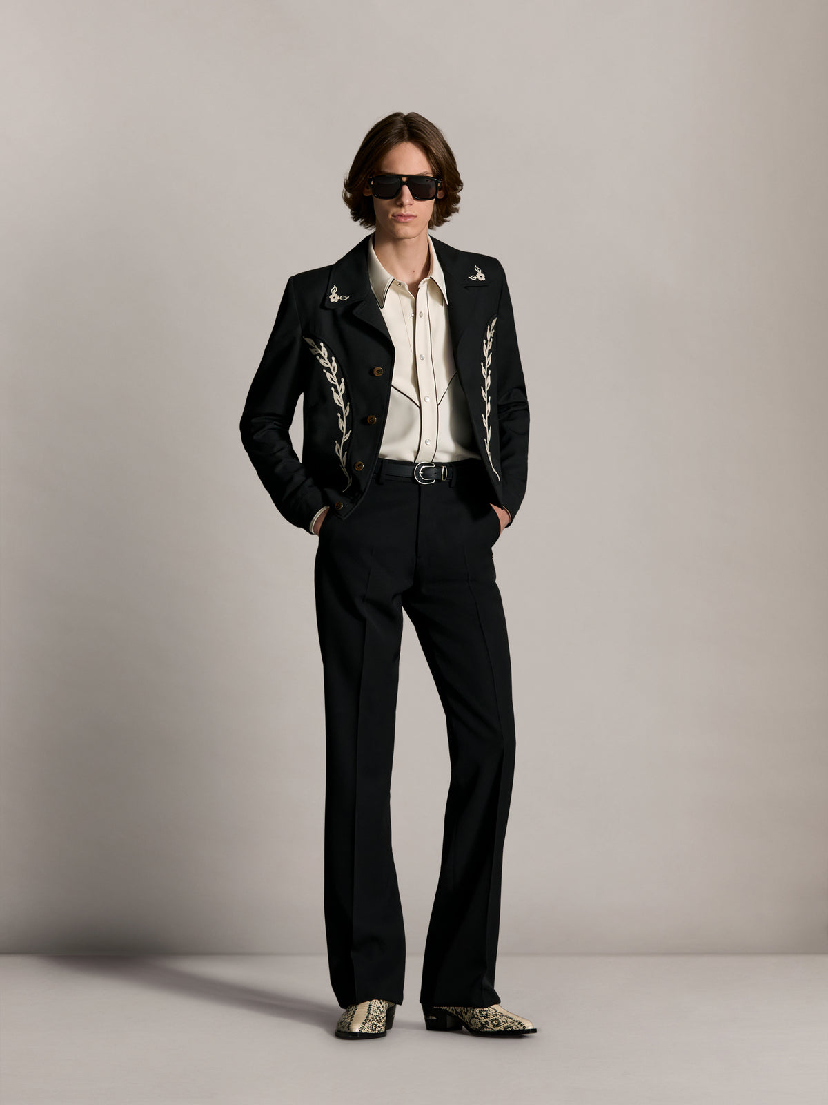 CADET WESTERN JACKET - Black - AMIRI