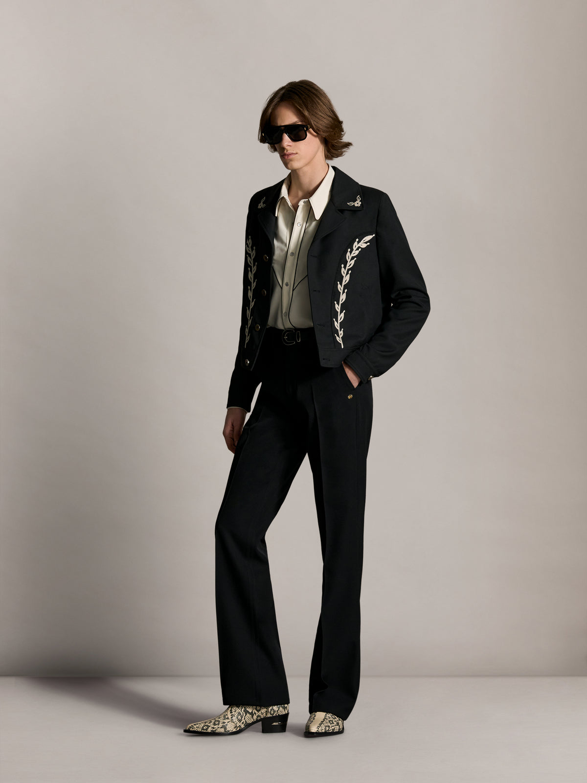 CADET WESTERN JACKET - Black - AMIRI