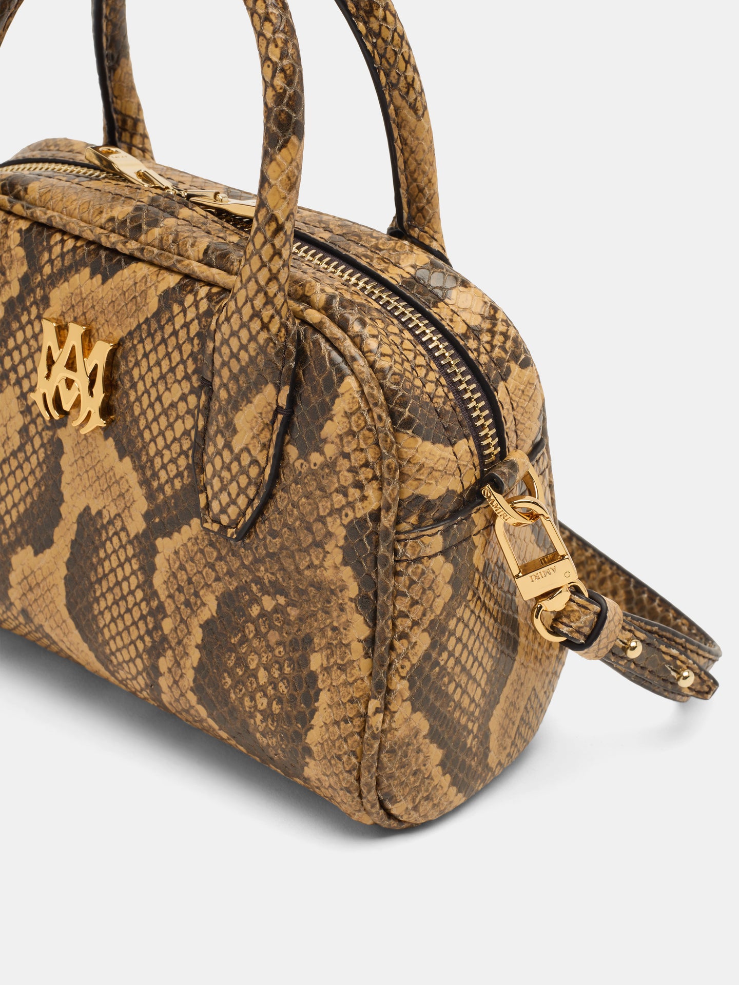 WOMEN - WOMEN'S PYTHON MICRO MA BOWLING BAG - Brown - AMIRI