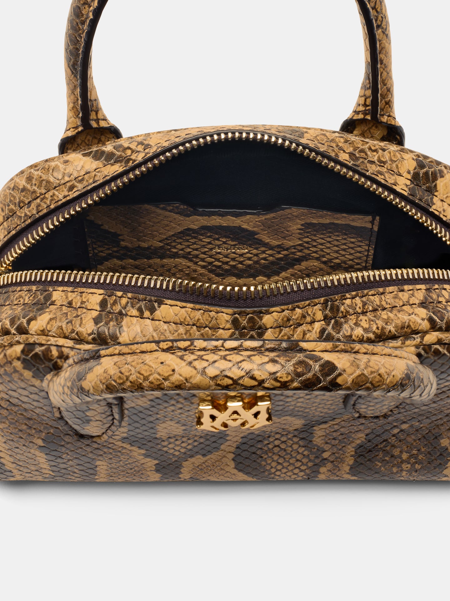 WOMEN - WOMEN'S PYTHON MICRO MA BOWLING BAG - Brown - AMIRI